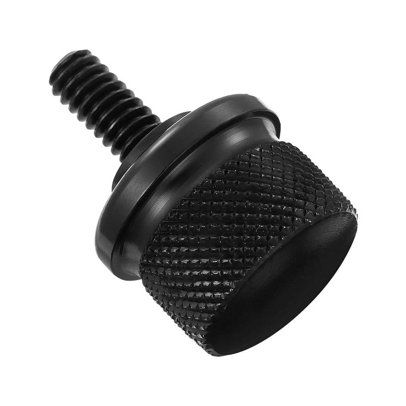 PBYMT Black Rear Fender Seat Bolt Tab Screw Compatible for Harley Davidson Softail Dyna Sportster Touring Street Glide Electra Road King 1997-2025 - Image 1